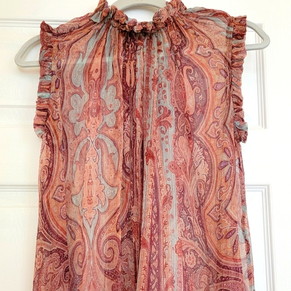 ZIMMERMANN Floral Silk Paisley Dress Top Size 0